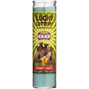 Scented Lucky Lotto Candle, Green   552702685
